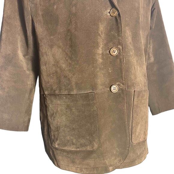 Vintage Margaret Godfrey Suede Jacket Size 8P - Picture 4 of 9
